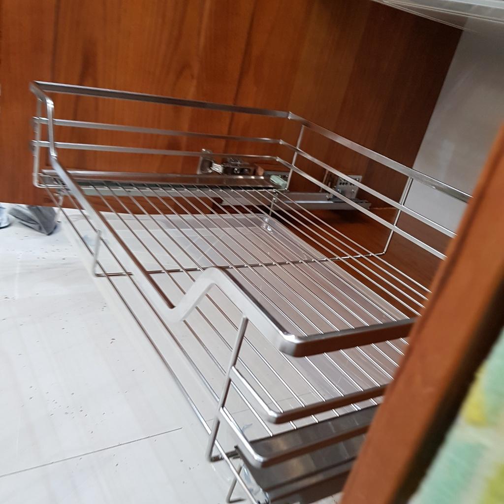 Giá để xoong nồi NAN DẸT tủ bếp cao cấp inox 304 chính hãng - BẢO HÀNH 10 Năm