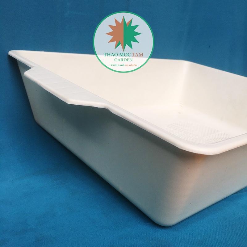 Combo 5 Khay Trồng Rau 48x39x12cm – Khay rau mầm, Trồng các loại rau ăn lá, chất liệu nhựa PP bền chắc