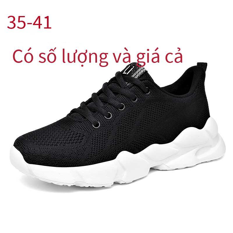 Giày nữ phong cách mới nhất giày nữ cỡ lớn giày lưới ngoài trời cỡ lớn chống trơn trượt màu đỏ
