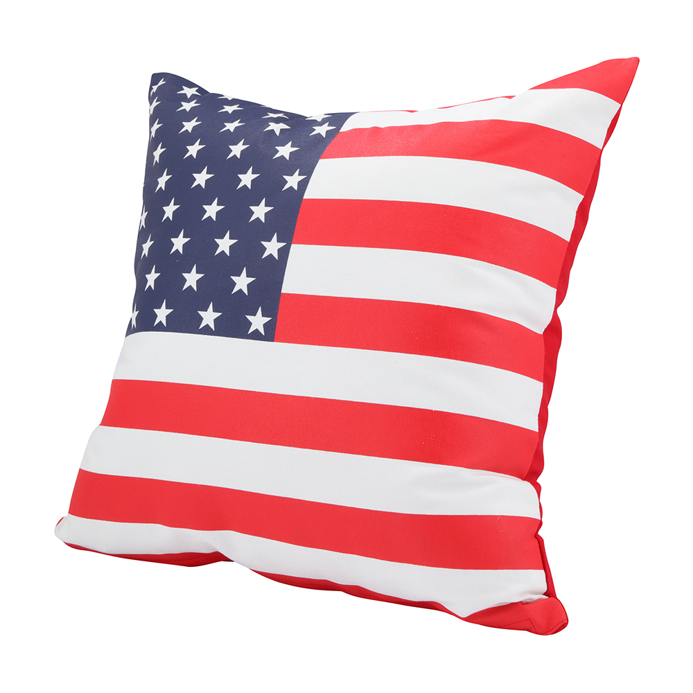 Gối tựa lưng sofa USA FLAG chất liệu cotton tổng hợp mềm mịn, vỏ họa tiết cờ Mỹ | Index Living Mall - Phân phối độc quyền tại Việt Nam