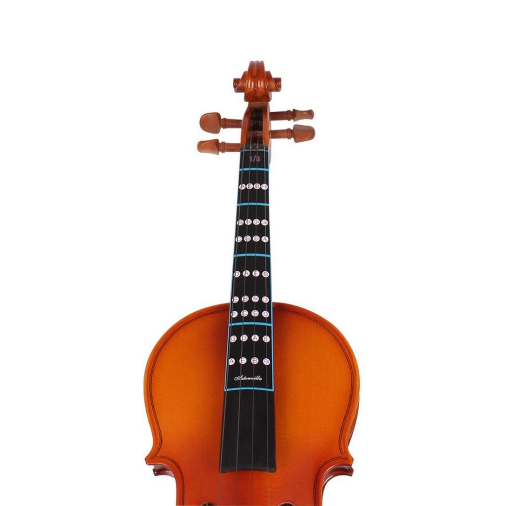 10pcs 1/8 Violin Fretboard Finger Chart Guide Sticker for Beginner Kids