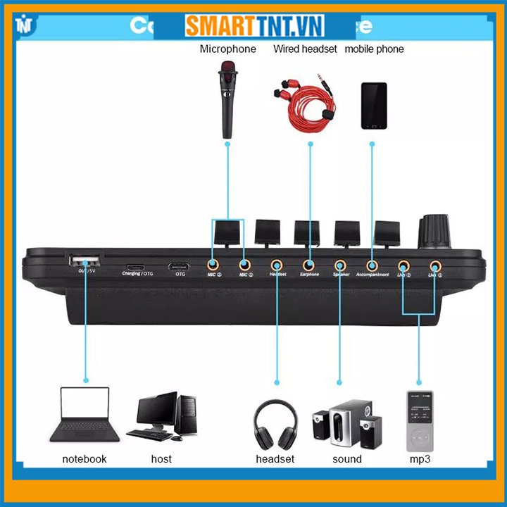 Sound card K500 chuyên thu âm, livestream, karaoke online