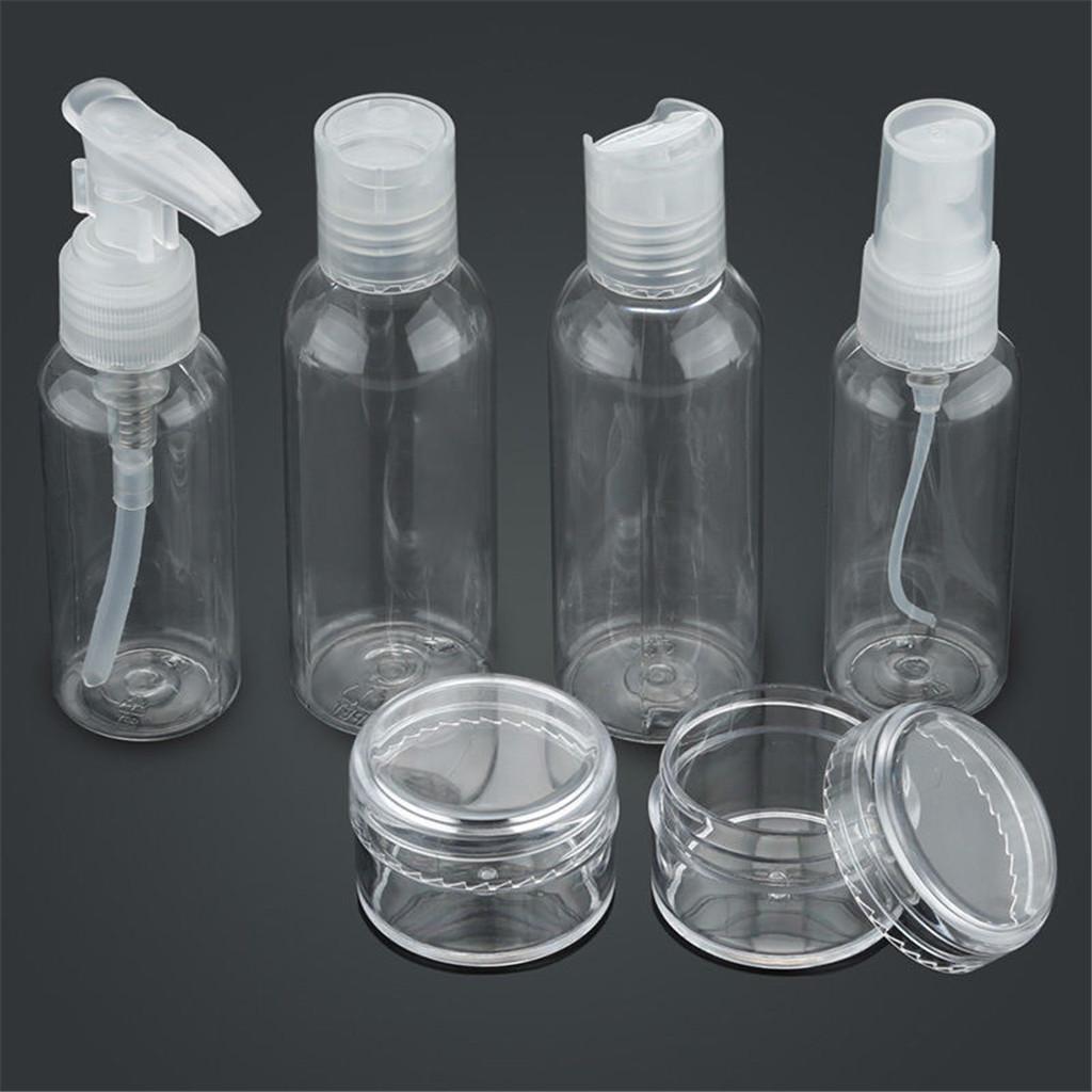 6Pcs Mini Empty Travel Wash Cosmetic Perfume Atomizing Spray Bottle Kit