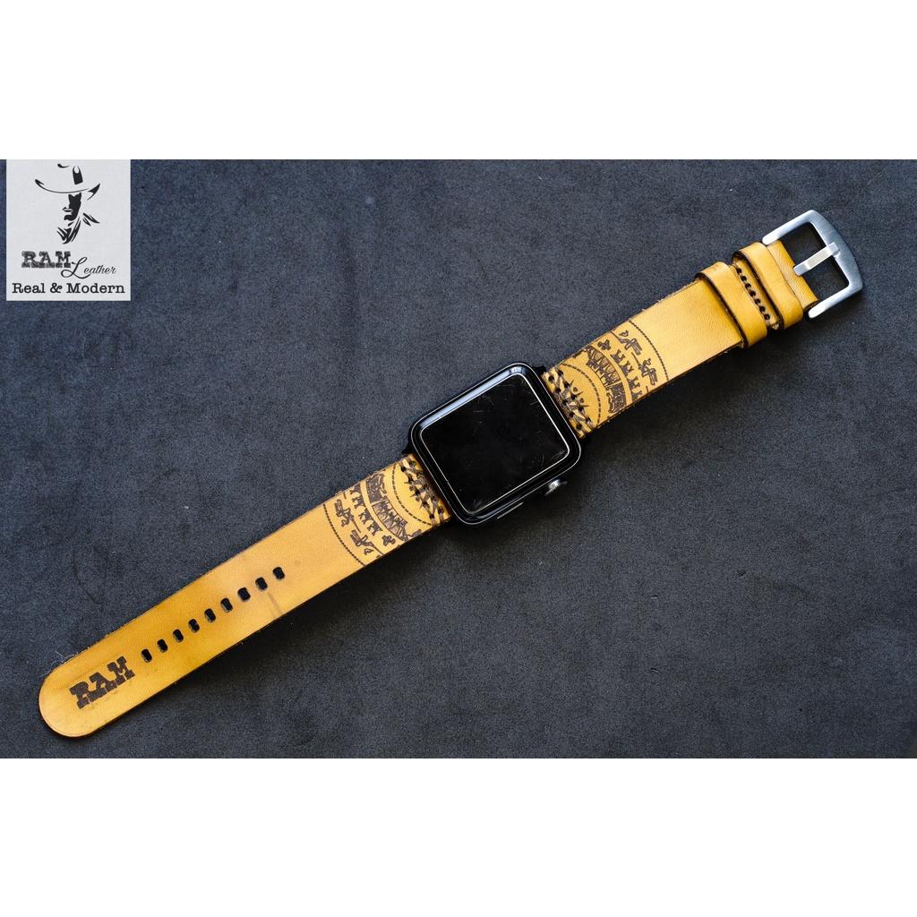 Tổng hợp dây đồng hồ da bò thảo mộc trống đồng đơn bền chắc - chính hãng RAM Leather