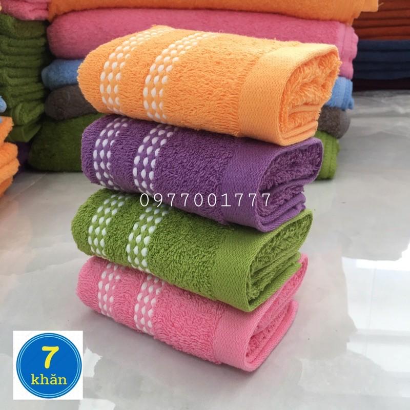 Khăn mặt 100% cotton 27x50cm Dobby KMH - Nhiều màu