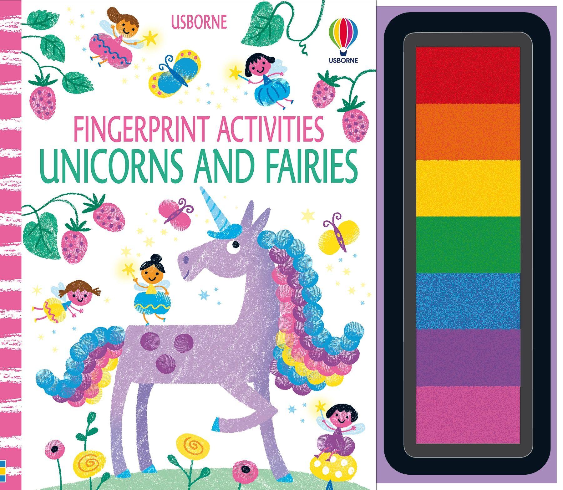 Sách tiếng anh tương tác cho bé 3+ Fingerprint Activities Fairies and Unicorns