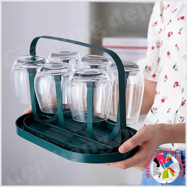 Bộ giá úp cốc bầu dục sang chảnh
