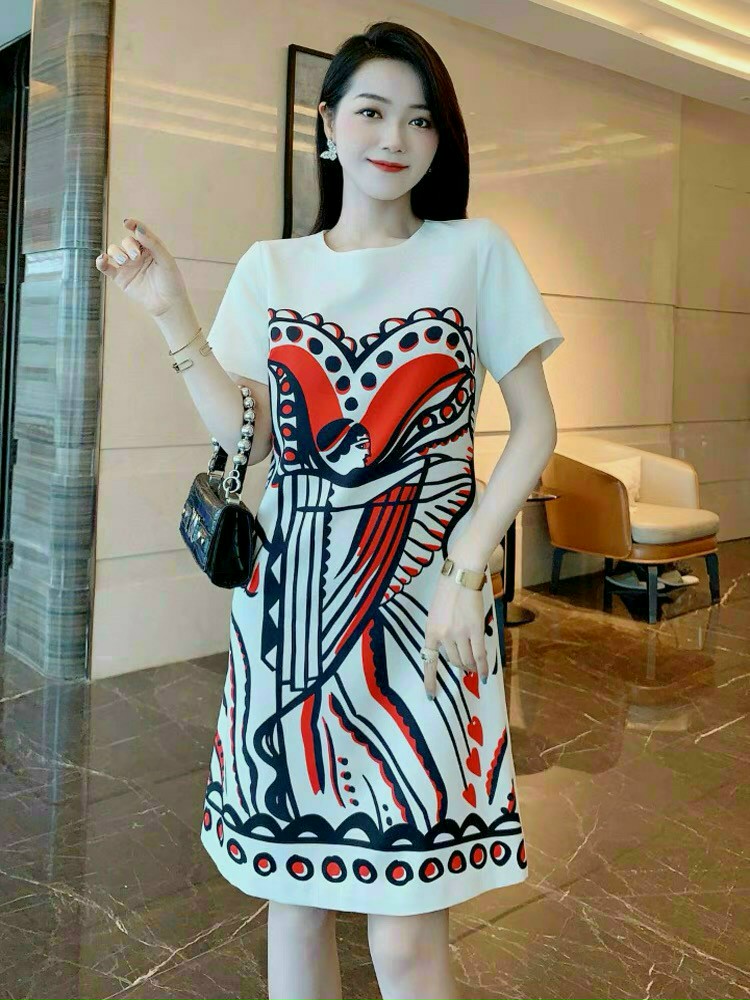 ĐẦM SUÔNG LỤA HỌA TIẾT SIÊU ĐẸP