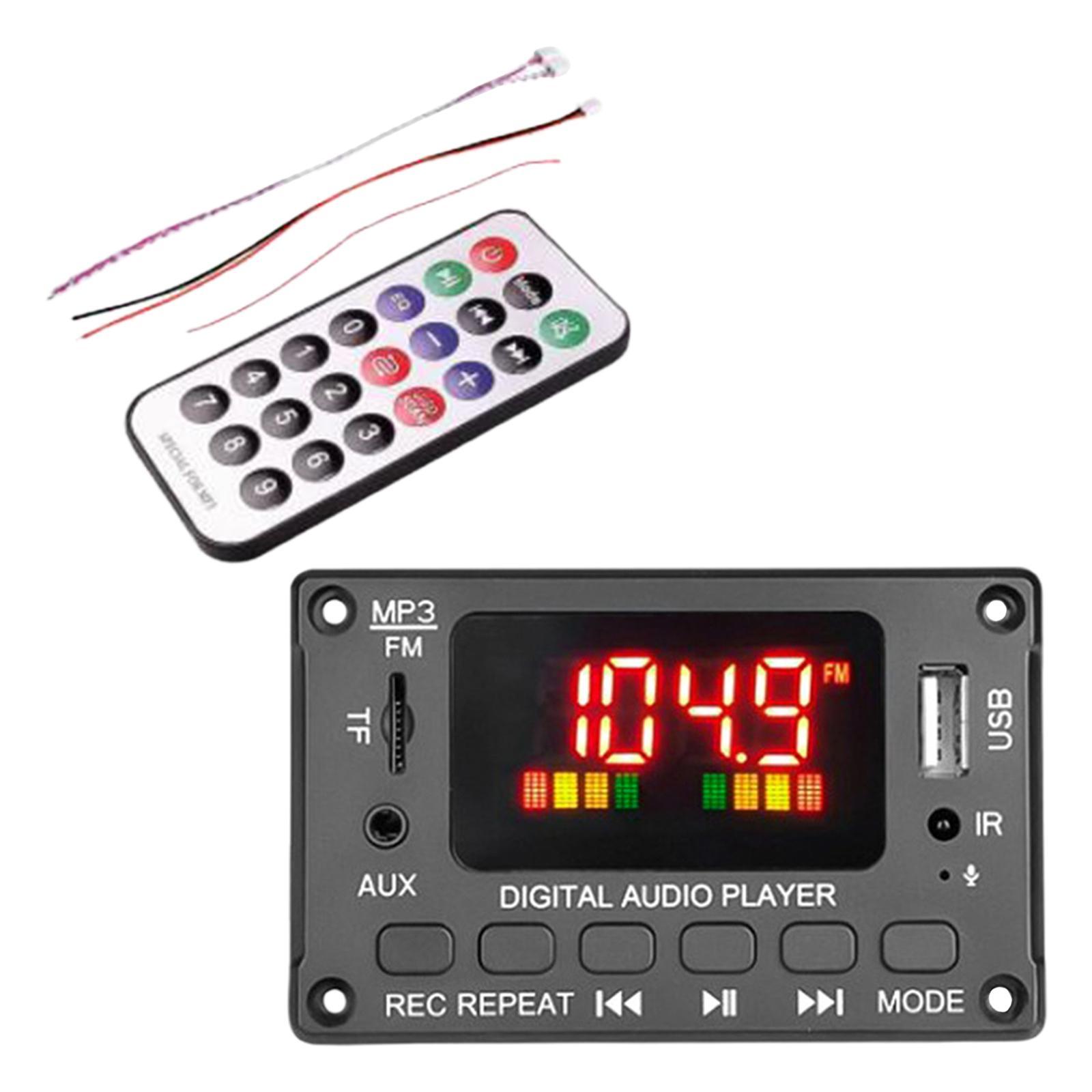 Car FM Radio Car Bluetooth5.0 Speaker Module MP3  Board Music