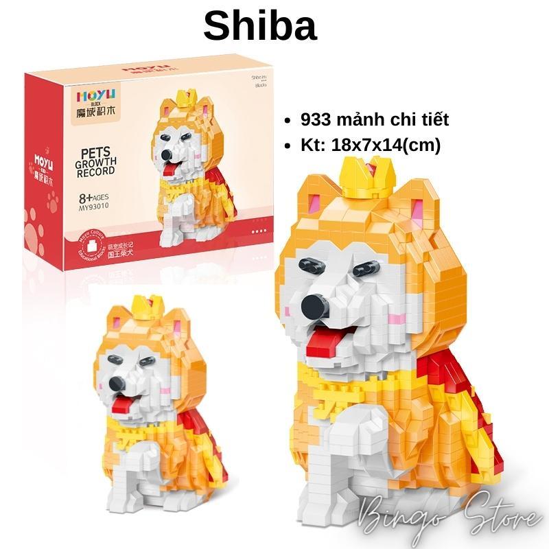 MÔ HÌNH LẮP RÁP CHÓ SHIBA 933 CHI TIẾT