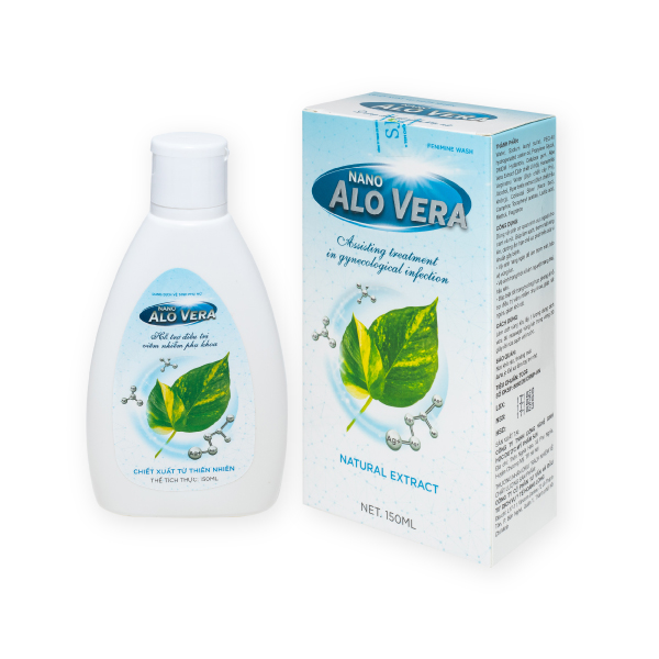 Dung Dịch Vệ Sinh Nano AloVera Chai Lớn (150ml) - Hỗ Trợ Điều Trị Viêm Nhiễm Phụ Khoa