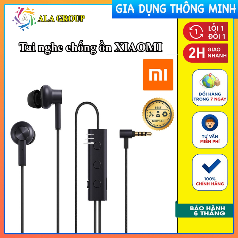 Tai nghe chống ồn XIAOMI - mi noise canceling earphones - công nghệ hi-res - Hàng Chính Hãng