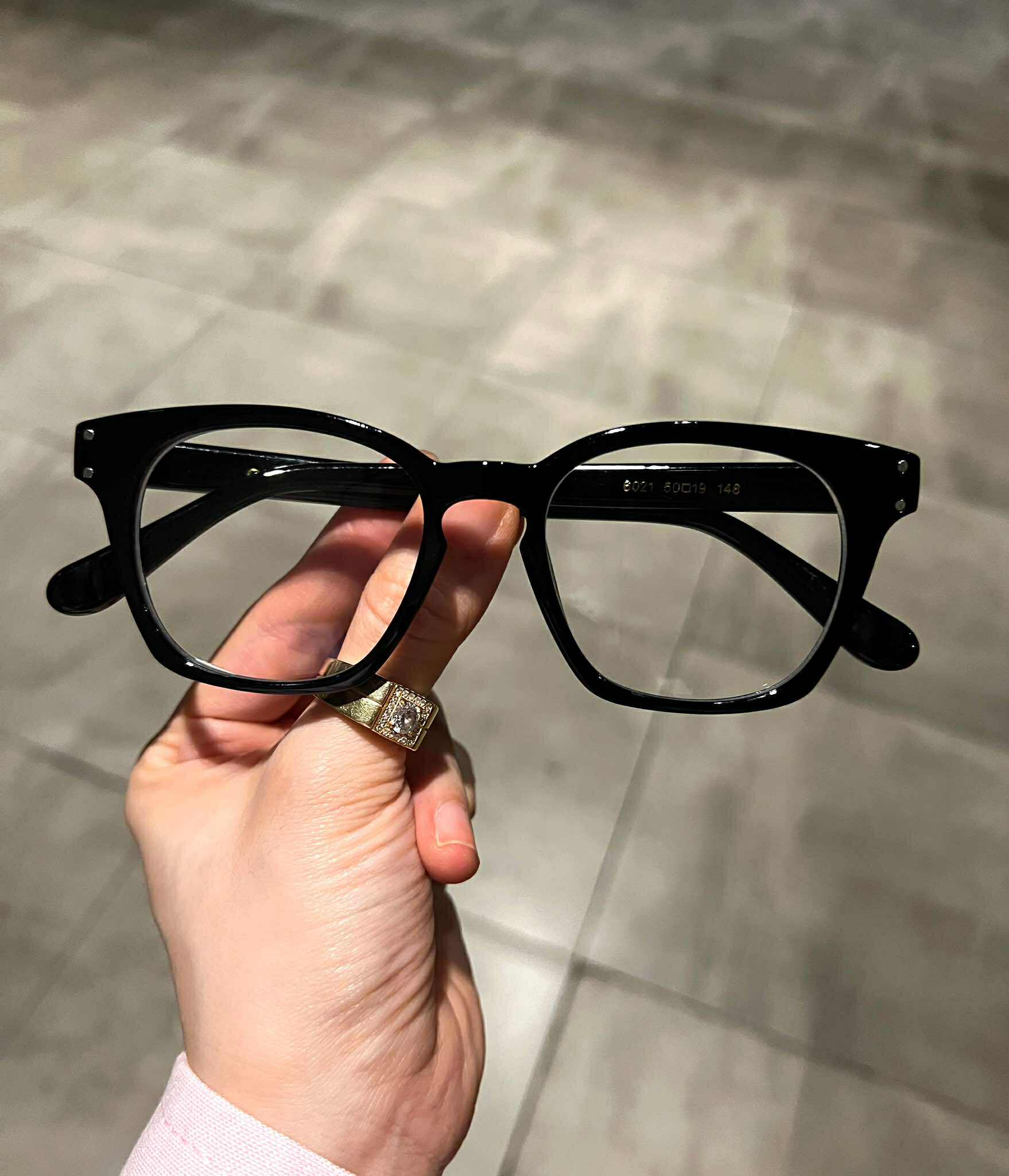 Kính thời trang unisex nam nữ Mắt dáng vuông chống ánh sáng xanh