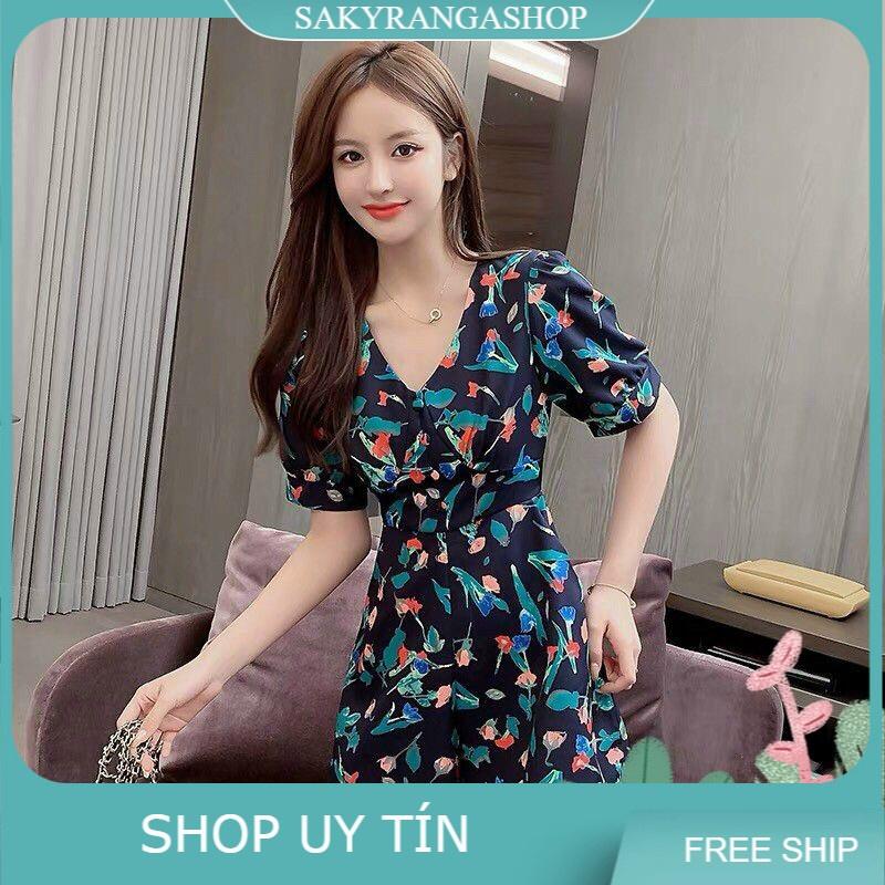 HÀNG NHẬP - BỘ JUMPSUIT ĐÙI HOA CỔ TIM