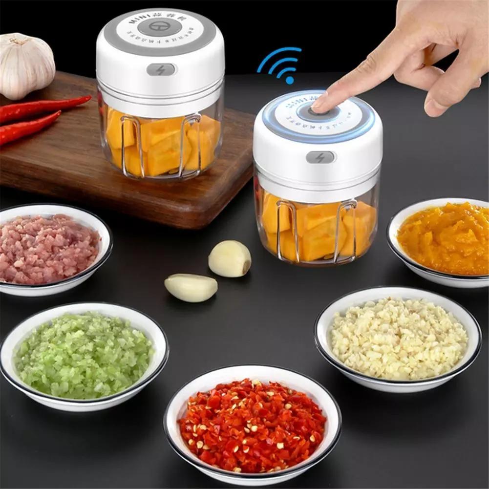 Điện Tỏi Masher USB Mini Máy Nghiền Xay Thịt Cho Nghiền Nát Tỏi Nghiền Gừng Nghiền Nát Ớt Tươi Phụ Kiện Nhà Bếp