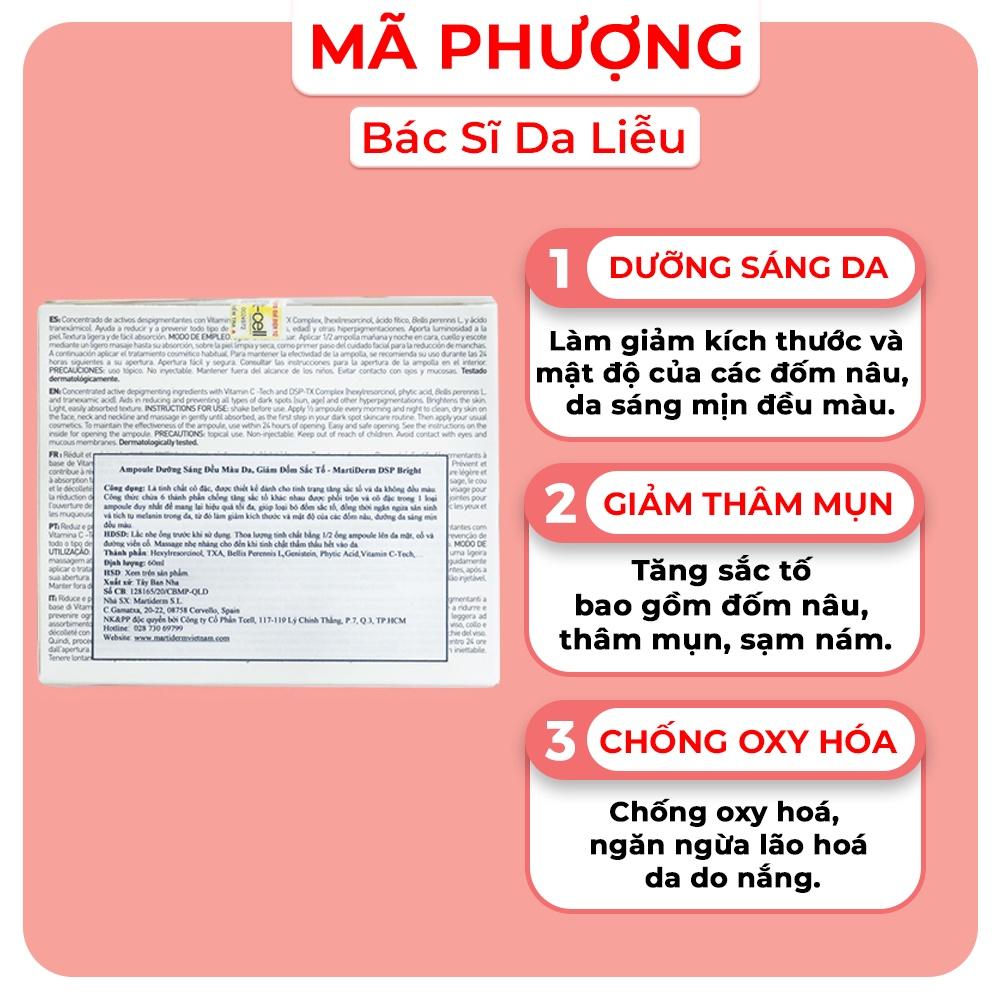 MARTIDERM PIGZERO DSP BRIGHT Ampoule dưỡng sáng đều màu da ỐNG LẺ