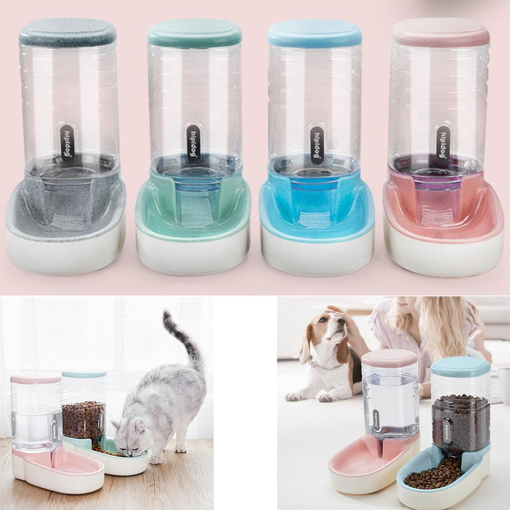 Large Capacity Automatic Pet Feeder Dog and Cat Waterer Food Dispenser
