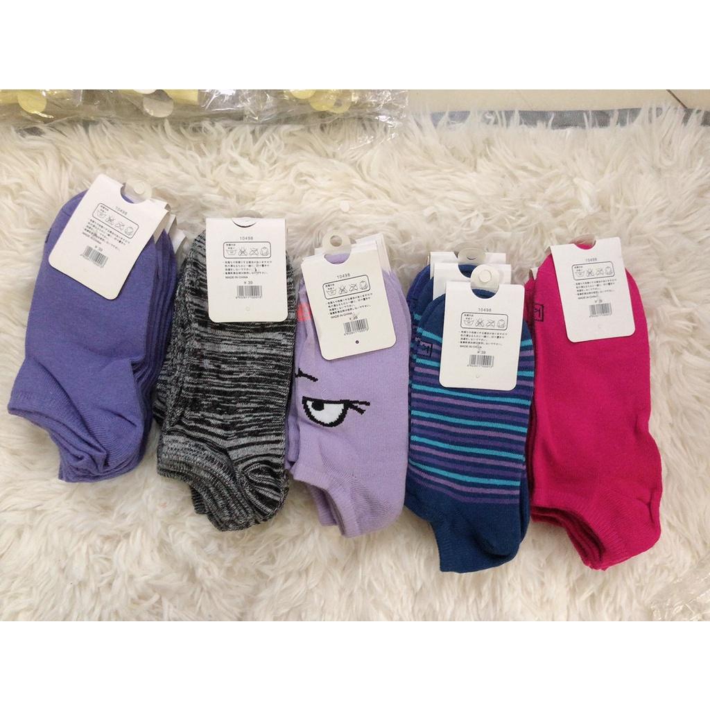 10 đôi Tất Vớ nữ Cotton mềm mịn