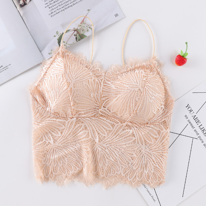 Áo bra ren Croptop siêu xinh - Áo hai dây ren mềm thoáng mát
