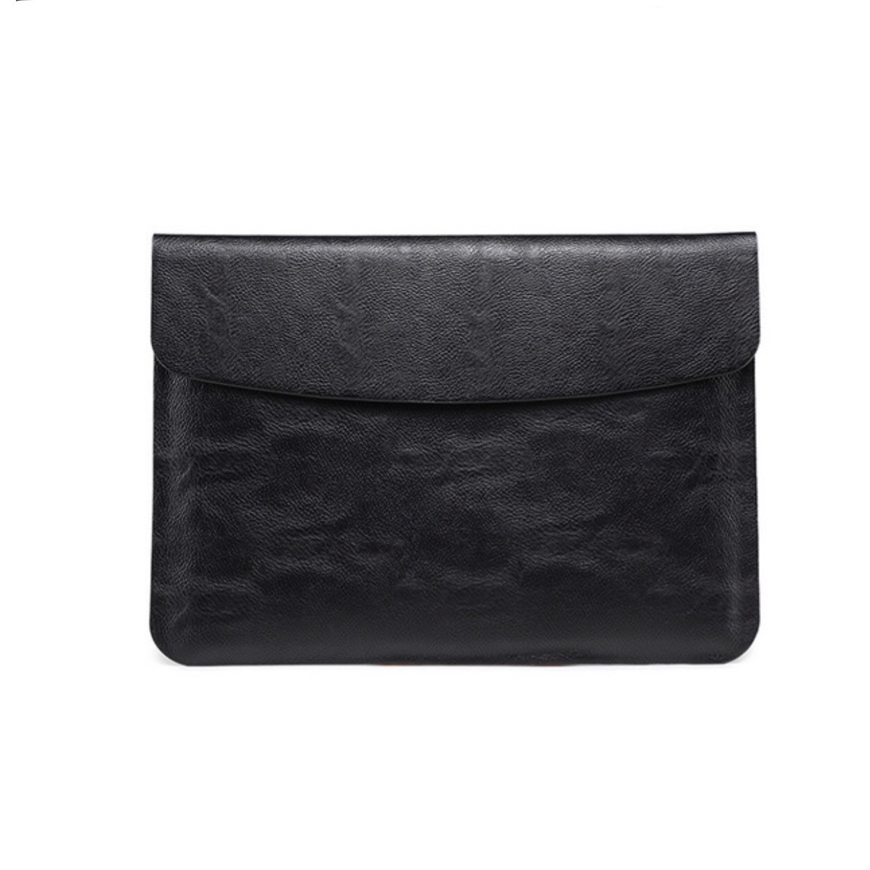 Túi Chống Sốc Cho Macbook, Laptop, Surface Tặng Kèm Ví Đựng Sạc Chuột - Đen Da Trơn - Surface Pro X