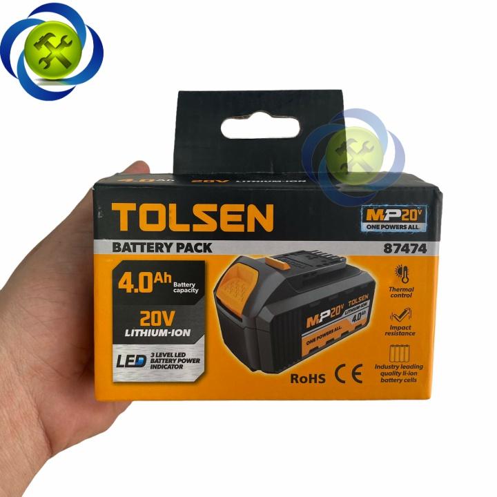 Pin 20V 4.0Ah Tolsen 87474