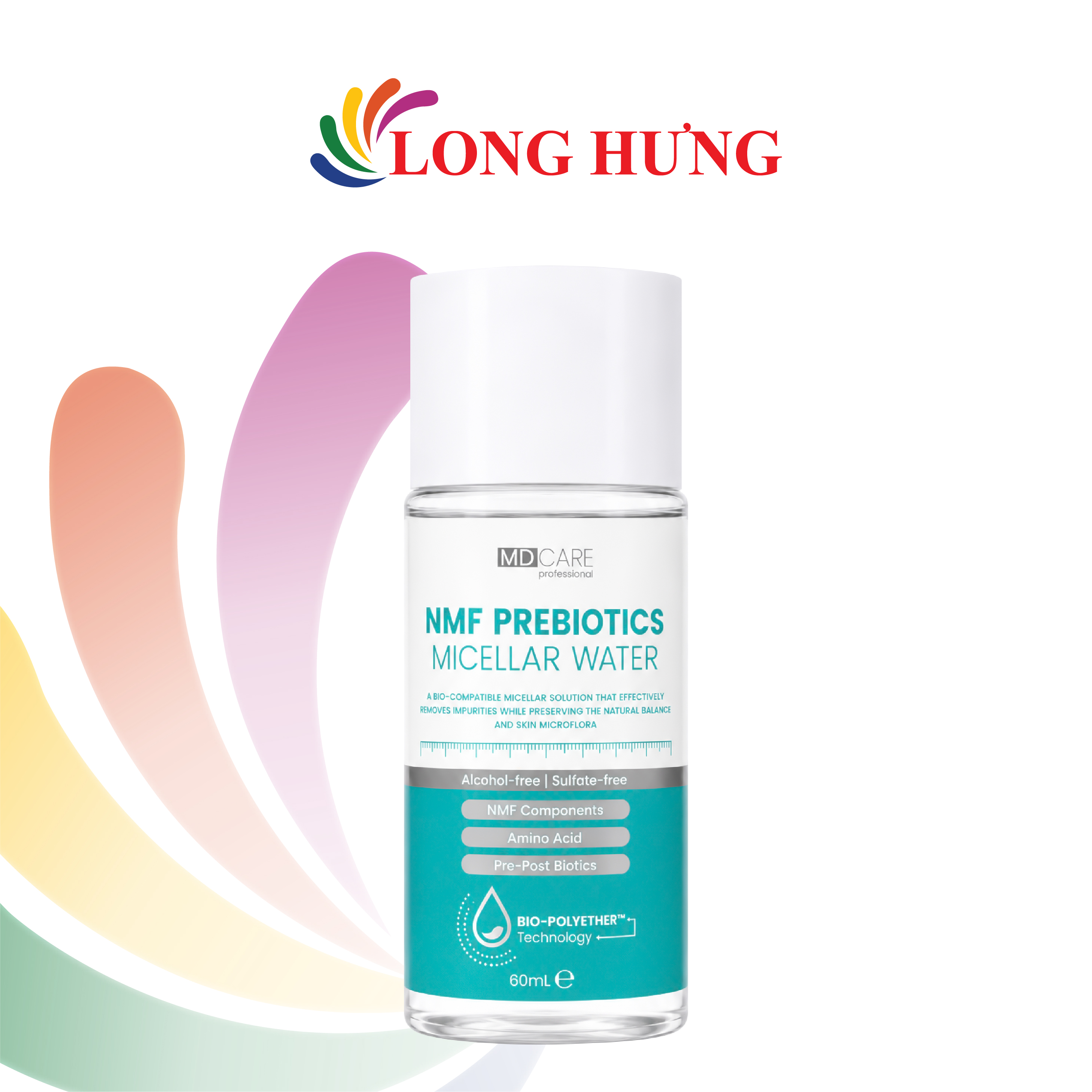 Nước tẩy trang MD CARE NMF Prebiotics Micellar Water (60ml) - Hàng chính hãng