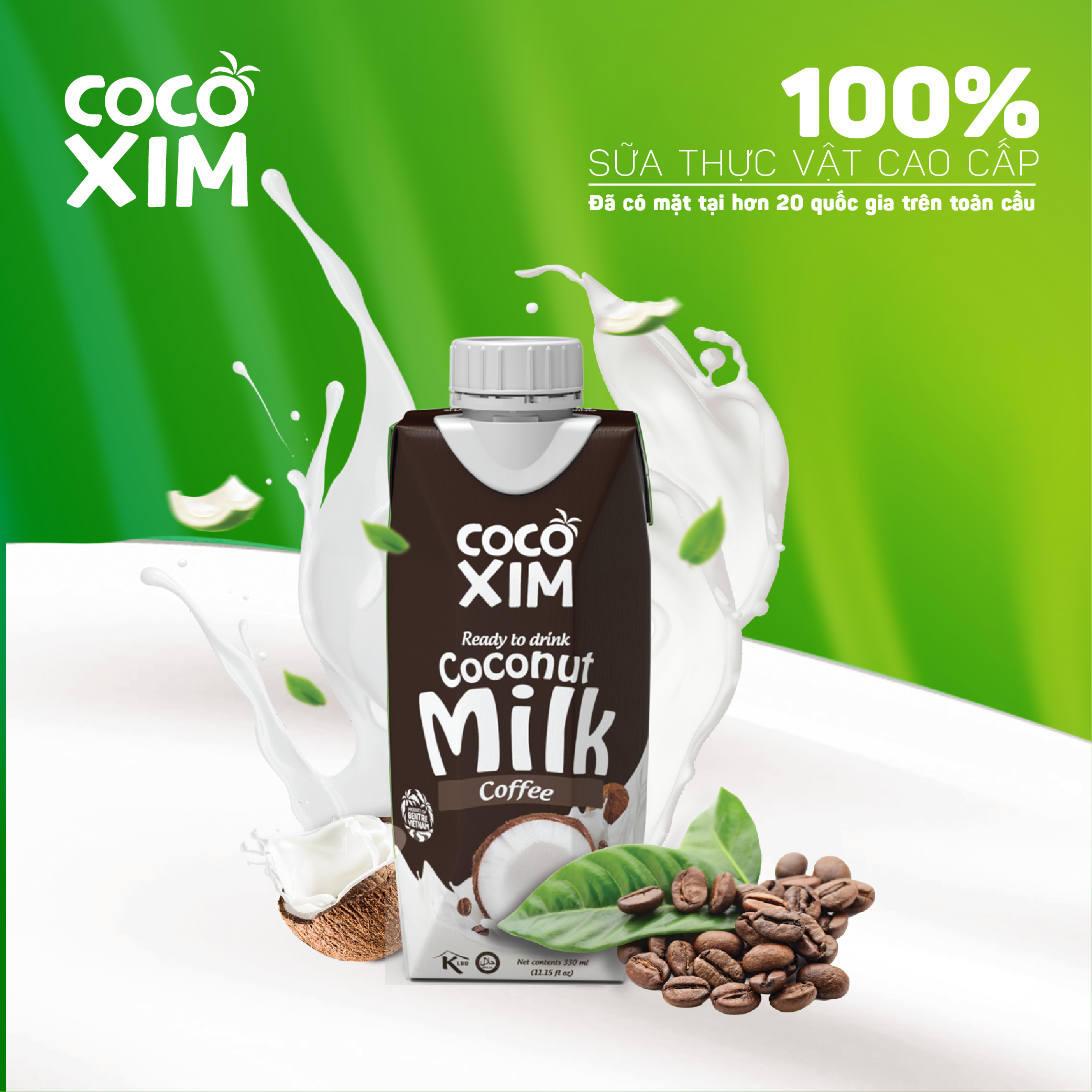 Sữa Dừa Cocoxim Coffee 330ml/Hộp