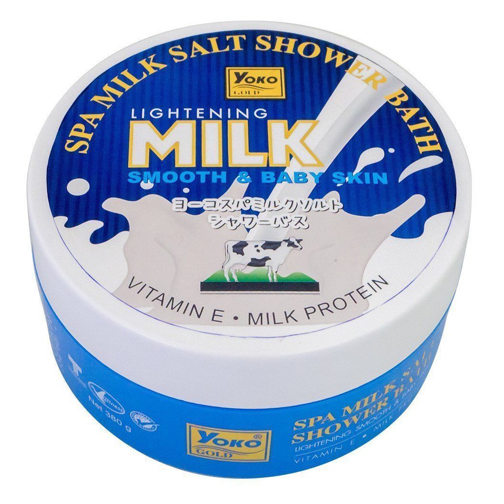 Muối tắm tẩy da chết cao cấp Sữa bò Yoko Thái lan Gold Spa Milk Salt (380g/hộp)