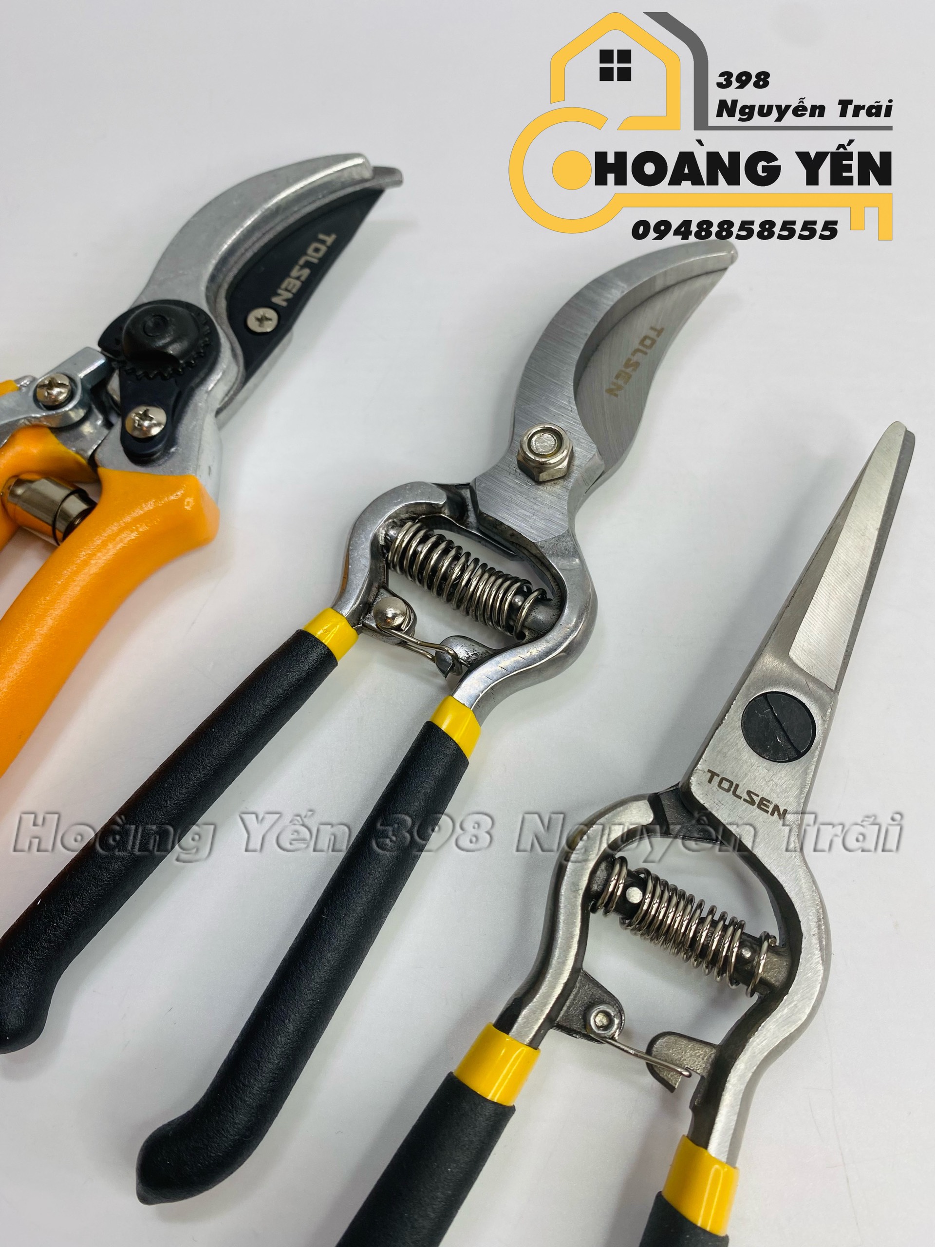 Kéo Cắt Cành Cán Nhung Tolsen 31018 (20cm)