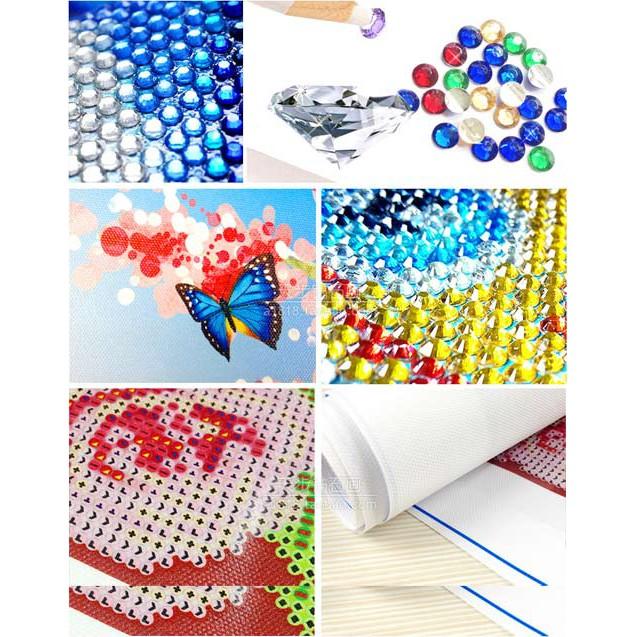 Tranh Đính Đá THUẬN BUỒM XUÔI GIÓ. Kích Thước: 1m2 x 60cm - 1m5 x 75cm - 1m8 x 90cm