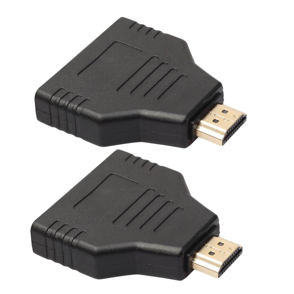 2x  1 In2 1080P Port Converter Male to 2 Female  Out Splitter Cable