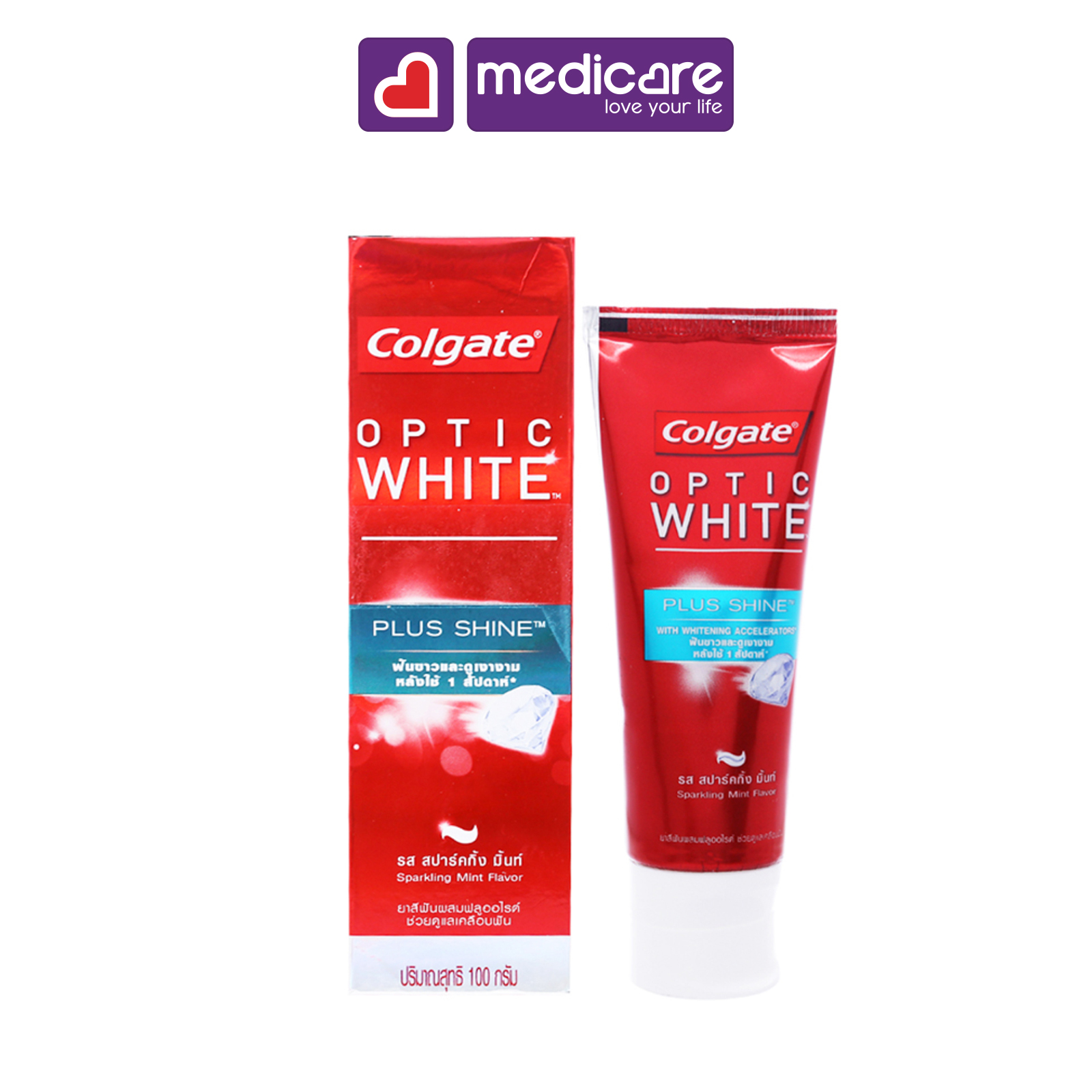 Kem đánh răng Colgate optic white 100g