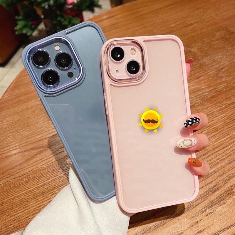 Ốp kim loại gắn len khung camera trong suốt chống ố vàng bảo vệ camera cho 13 12 11 promax