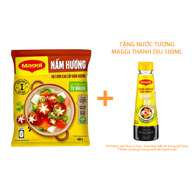 Hạt nêm cao cấp MAGGI Nấm Hương gói 450g