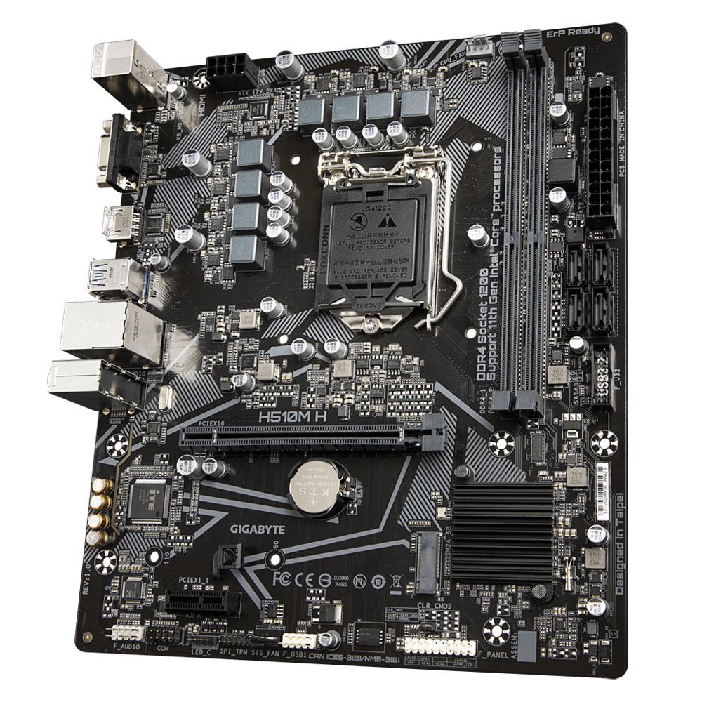 Mainboard Gigabyte H510M H Socket 1200 HDMI VGA DDR4 M2 - Hàng chính hãng Viễn Sơn Phân Phối