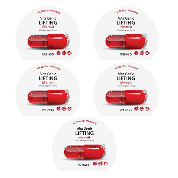 Combo 5 Mặt Nạ Chống Lão Hóa, Chảy Xệ Banobagi Vita Genic Jelly Mask Hàn Quốc - Lifting