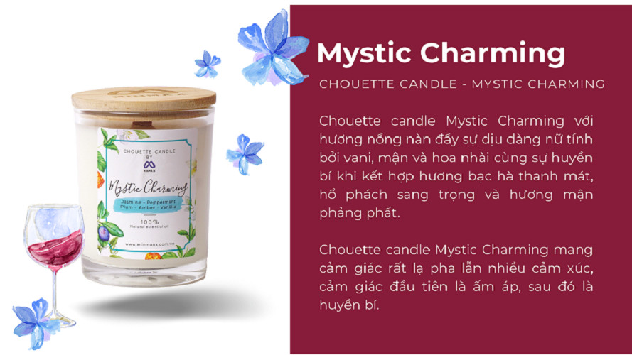 Ly nến thơm Chouette Candle CHC1034 Mystic Charming 182g