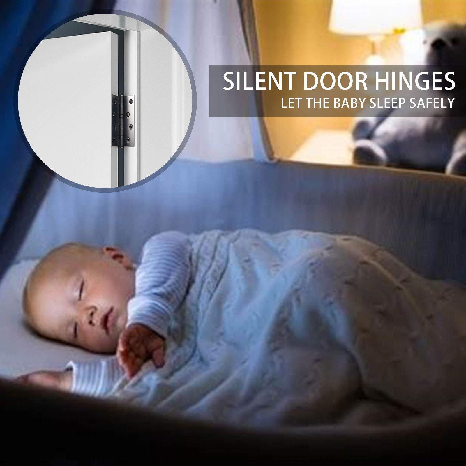 Bản lề cửa bằng thép không gỉ , 2 máy tính bản lề có thể gập lại bản lề bằng thép không gỉ bản lề 3 mm , cho cửa nội thất lớn