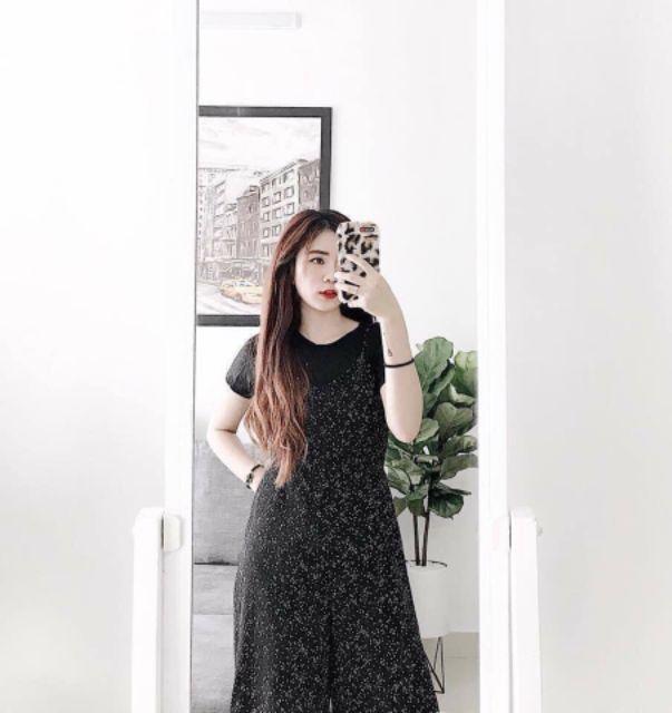 ️SET YẾM BI NHÍ KÈM ÁO THUN ĐEN️CỰC YÊU GIÁ CHỈ 200K  set quần yếm bi xinh iu phối áo thun xinh lắm nè cả nhà ơi,