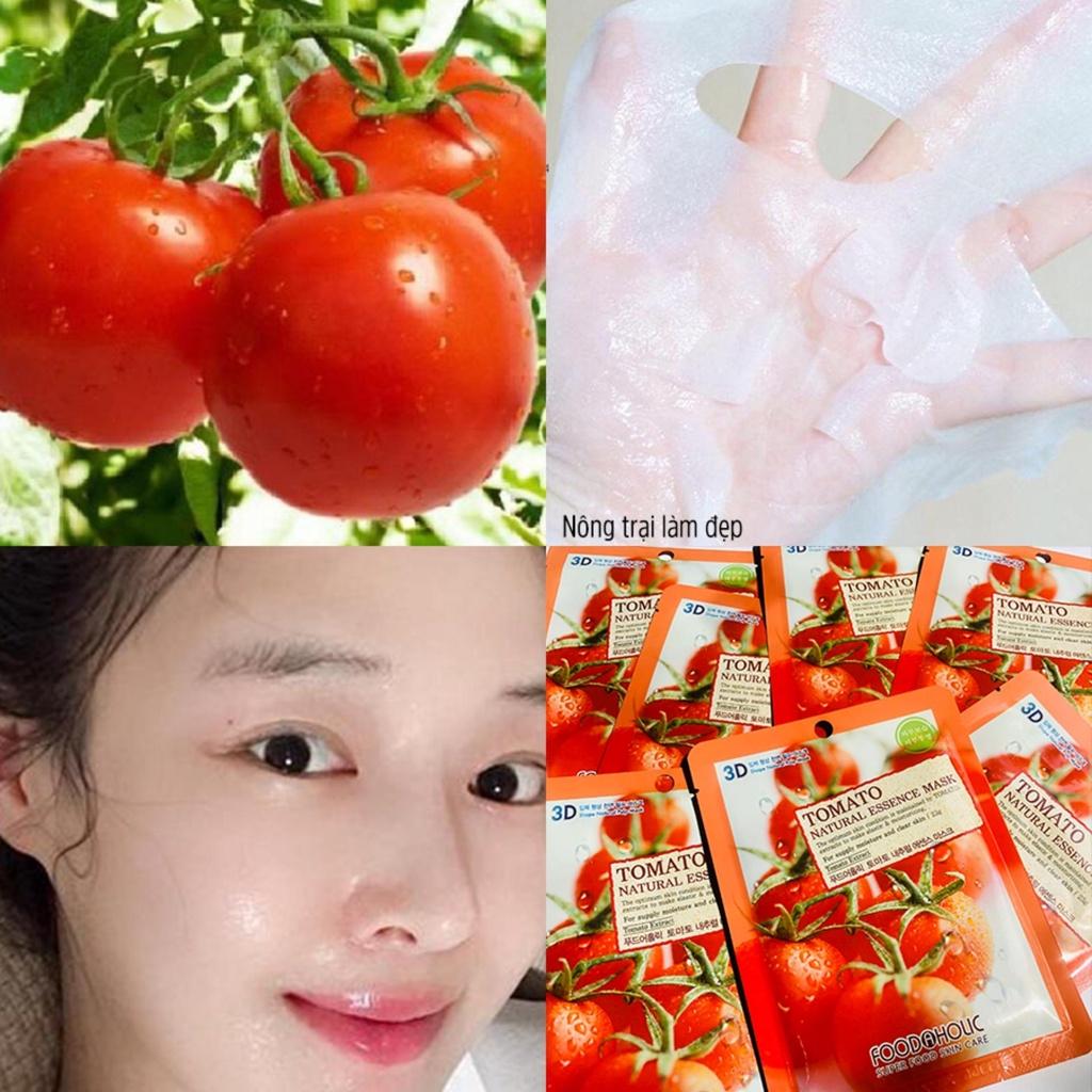 Mặt Nạ 3D Foodaholic Natural Essence Mask Tomato (Cà Chua) Dưỡng Da 23g