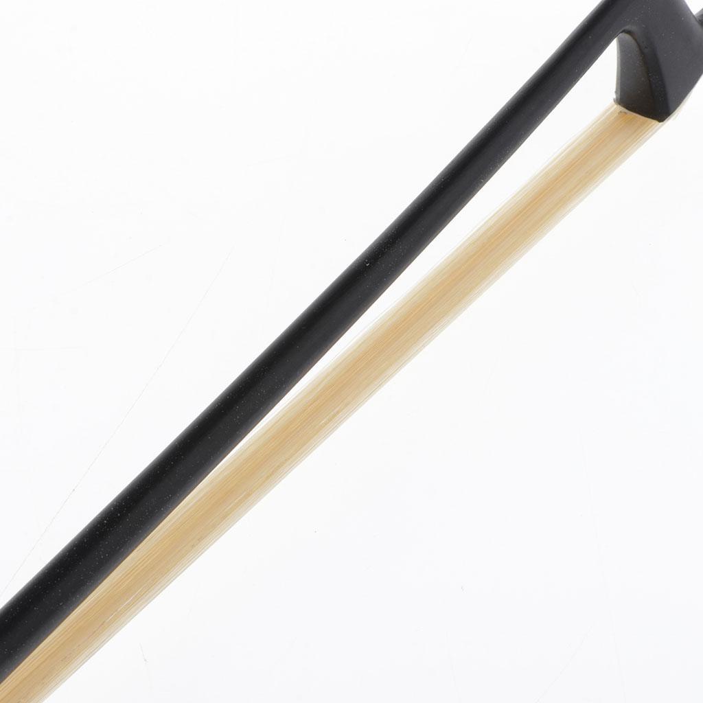 Carbon Fiber Handmade Violin Bow Full Size 4/4 Black Violin String Bow