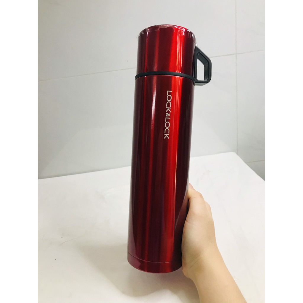 Bình Giữ Nhiệt Lock&amp;Lock Mocha Vacuum Bottle LHC1438 750ml - Hàng chính hãng, bằng thép không gỉ