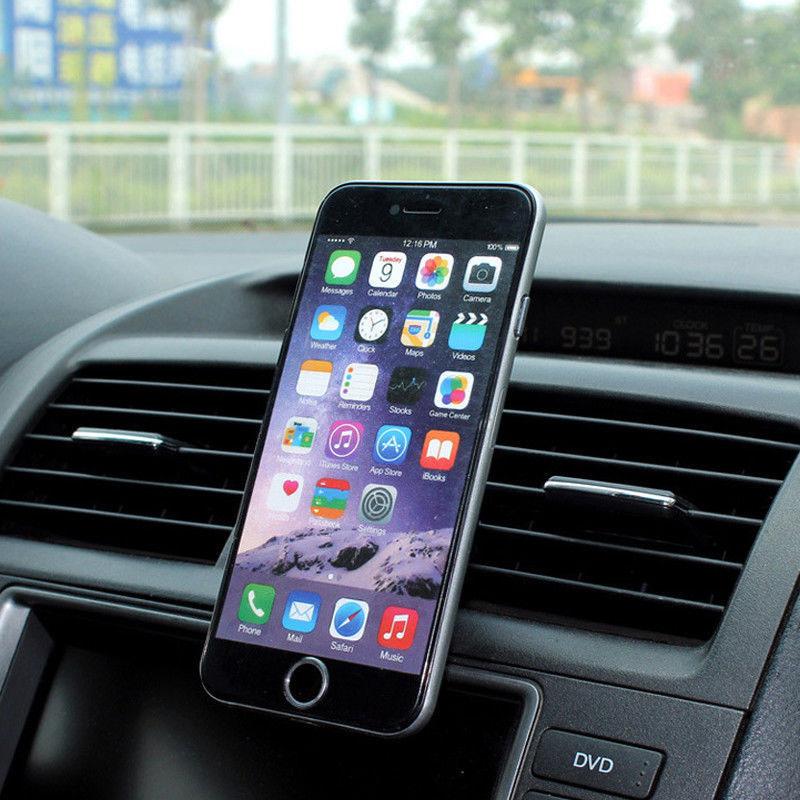 8 Pcs Magnetic Metal Plates Sticker for Smart Phones Matte Black