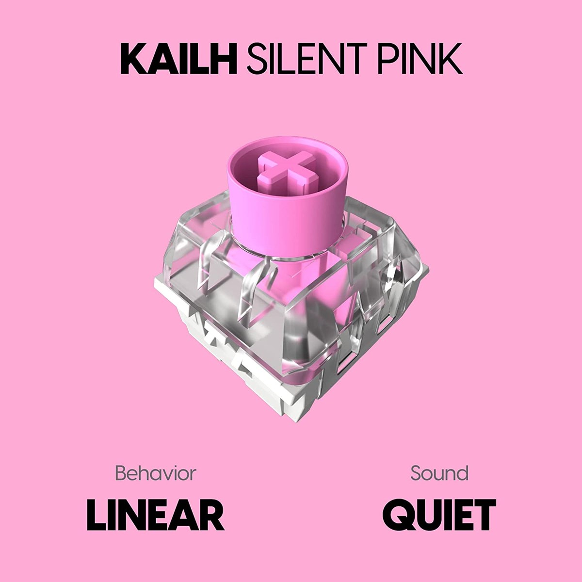 Switch cơ Pulsar - Kailh Silent Pink Linear (gói 90) - Hàng chính hãng