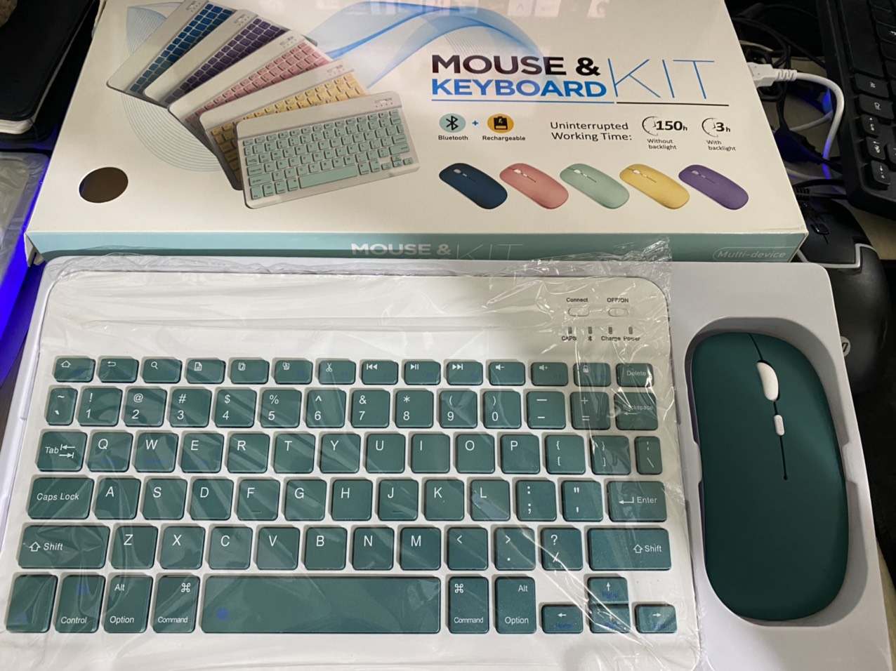 Combo bàn Phím Chuột Mini Bluetooth