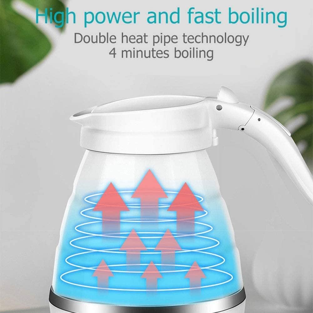 Du lịch Ấm đun nước điện có thể gập lại Đun sôi nhanh Silicone có thể gập lại