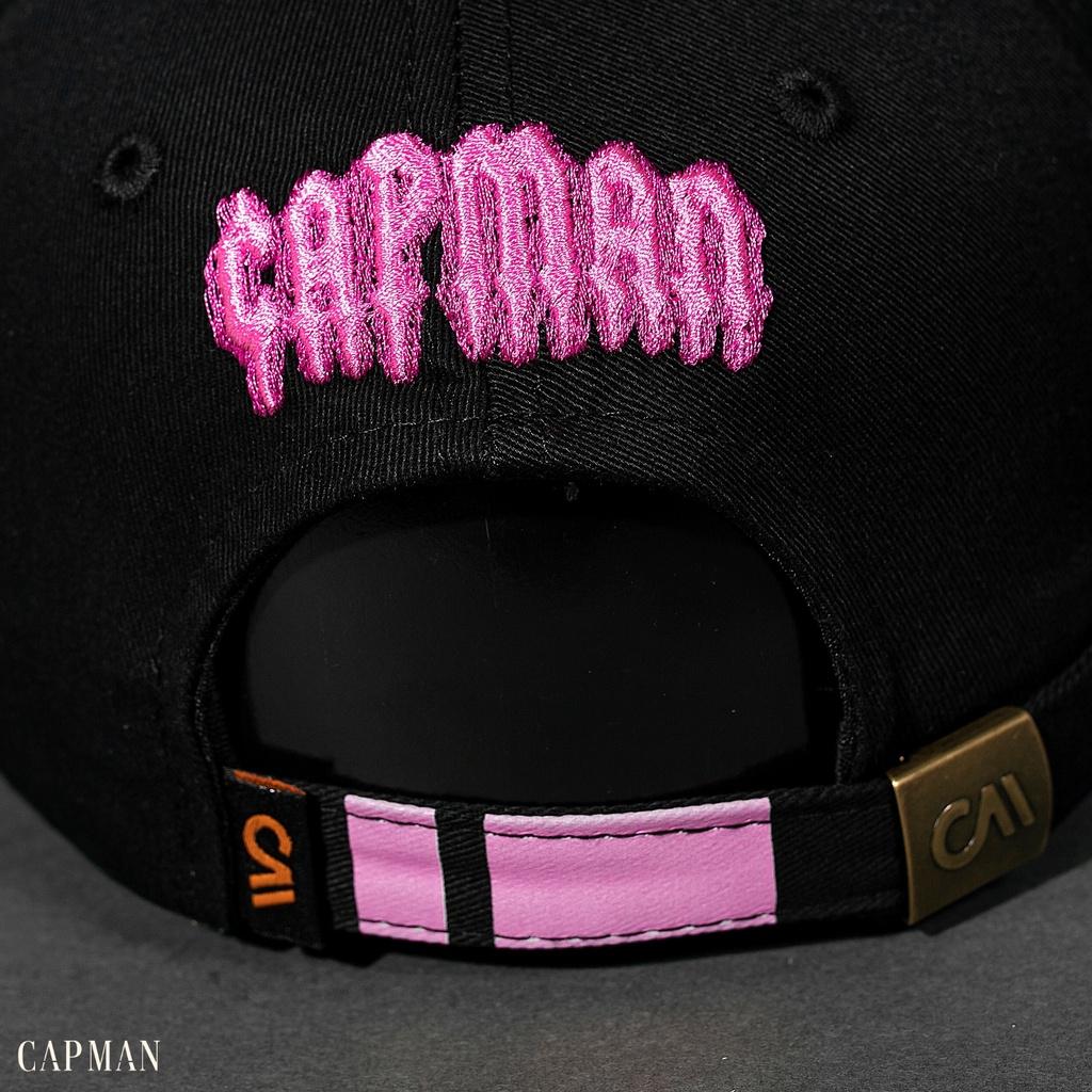 Mũ lưỡi trai thể thao CAPMAN CM138 thêu đầu lâu hồng