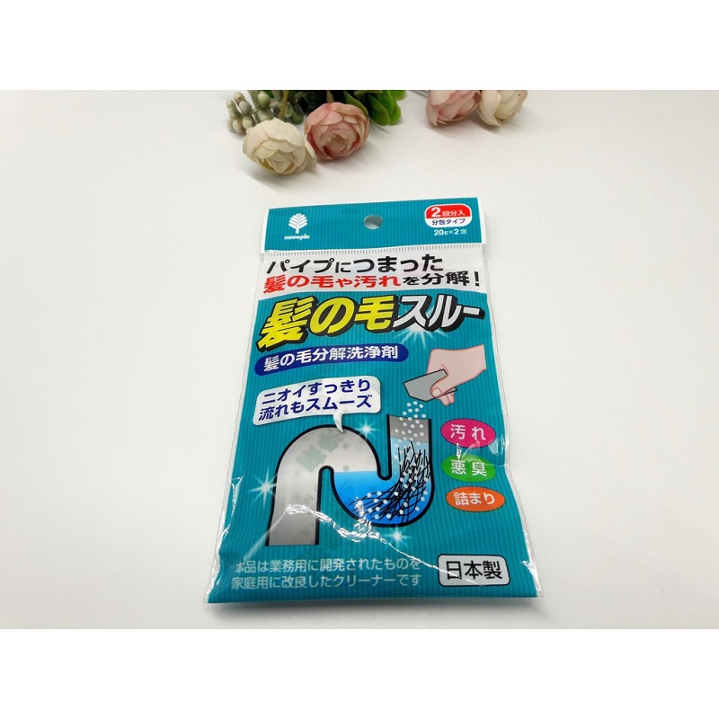 Bột tiêu, khử tóc trong đường ống vệ sinh, làm phân hủy nhanh các chất hữu cơ, cặn bã gây nghẹt/ tắc đường cống - nội địa Nhật Bản
