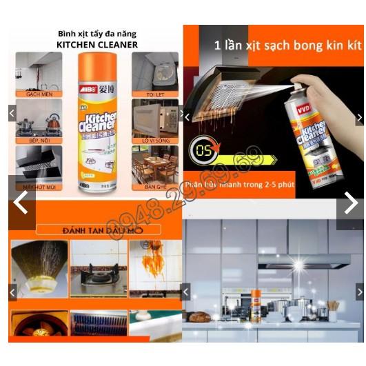 Bình xịt bếp vàng cam kitchen siêu sạch
