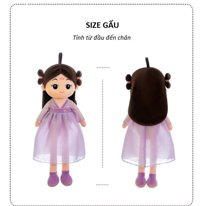 Búp bê váy Hanbok cap cấp cho bé gái - An toàn , mềm mịn, chuẩn loại 1